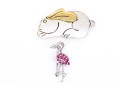 Collection Of Sterling Silver Fun Animal Motif Brooches