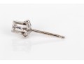 Charming 14K White Gold Diamond Stud Earrings App. 0.18 TCW