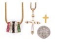 Collection Of Assorted Sterling Silver Vermeil Motif Jewelry Pieces