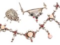 Collection Of Assorted Sterling Silver Garnet Motif Jewelry Pieces