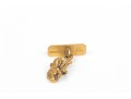 14k Yellow Gold Free Form Nugget Style Loose Link Cufflinks, Small Tops