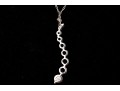 10k Gold Fabulous Graduated Ombre Sapphire Curved Stack Pendant, App. 0.80, With Chain