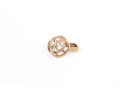 14k Yellow Gold Contemporary Bezel Set Large CZ Pendant