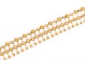 Striking 4.25mm Cultured Pearl And Bead Collar, With 14k Filigree Three Row Clasp