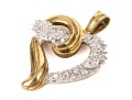 10k Yellow Gold Diamond Heart Pendant