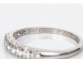 Platinum Classic Seven Diamond Prong Set Band Ring, App. 0.14 TCW, Size 6.75