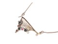 Collection Of Assorted Sterling Silver Garnet Motif Jewelry Pieces