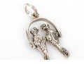 Charming Collection Of Sterling And Silverplate Loose Creature Motif Charms, With Bracelet