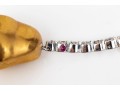 10k Yellow And White Gold White Sapphire Set Contemporary Pendant