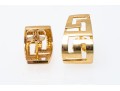 14k Yellow Gold Fabulous Greek Key Patterned 
