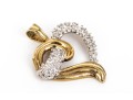 10k Yellow Gold Diamond Heart Pendant