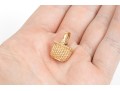 14k Yellow Gold Fabulous Nantucket Basket With Hinged Top Pendant