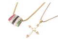 Collection Of Assorted Sterling Silver Vermeil Motif Jewelry Pieces