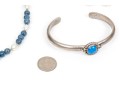 Attractive Assorted Lot Fun Blue Coral Beads, Blue Motif Cuff Bracelet 