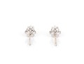 Charming 14K White Gold Diamond Stud Earrings App. 0.18 TCW
