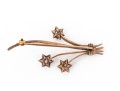 Gold Filled Pretty Antique Spray Brooch, Diamond Set, App. 0.12 TCW