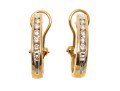 14k Yellow Gold Channel Set Diamond 