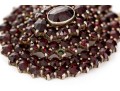 Collection Of Vintage Burgundy Czech Crystal Motif Jewelry Pieces