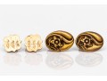 Two Pairs Of Handsome Antique Gold Filled Of Cufflinks