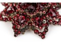 Collection Of Vintage Burgundy Czech Crystal Motif Jewelry Pieces
