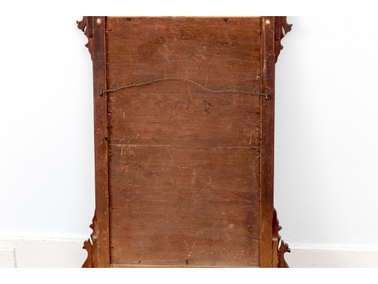 Antique American Mahogany Chippendale Looking Glass, 19th Century