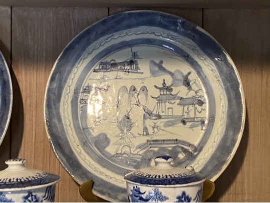 Collection Of Fifty-two Pieces Of Chinese Export Blue And White Porcelain