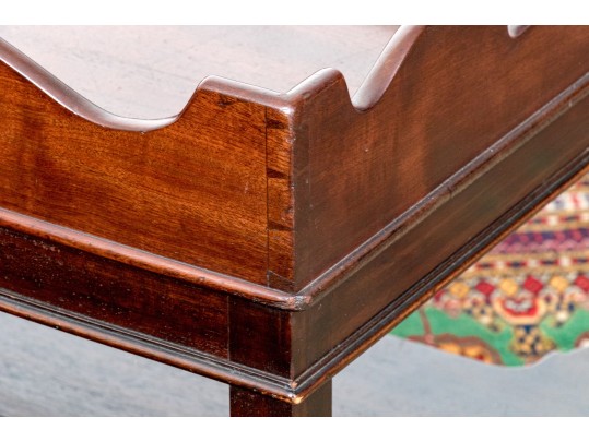 Handsomely Carved Mahogany Tray Top Table