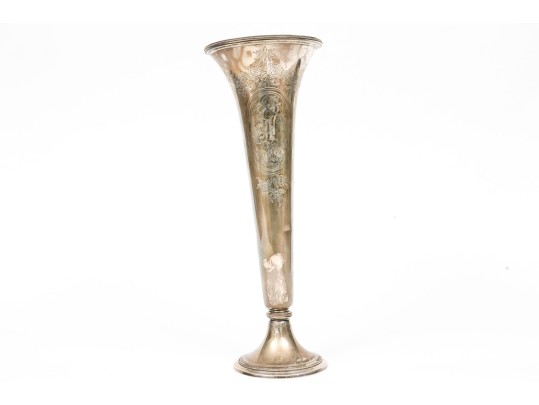 Gorham Sterling Silver Footed Beaker Vase, 19.91 Ozt. 