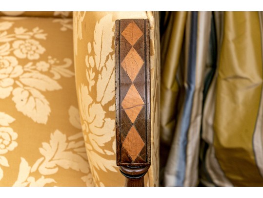 Fine New England Federal Sofa Maple Inlaid Mahogany Sofa, Ca. 1810-30 