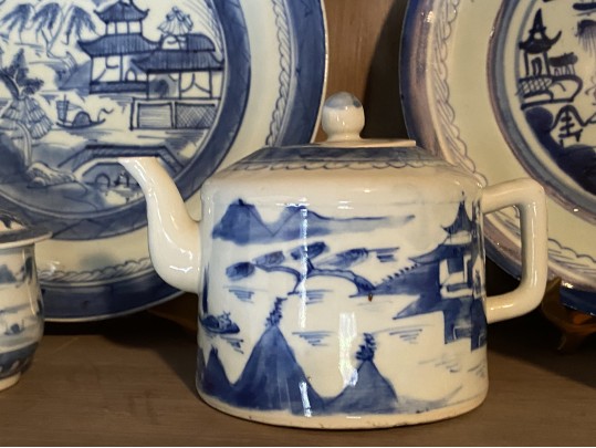 Collection Of Fifty-two Pieces Of Chinese Export Blue And White Porcelain
