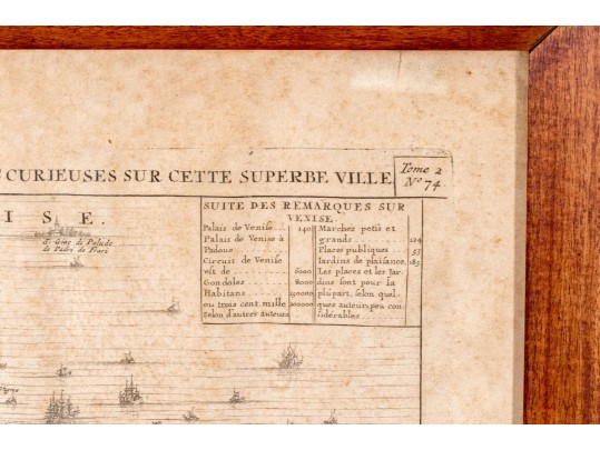 Chatelain Henri, 1684-1743, Plan De Venice (Italy) Ca. 1719-20