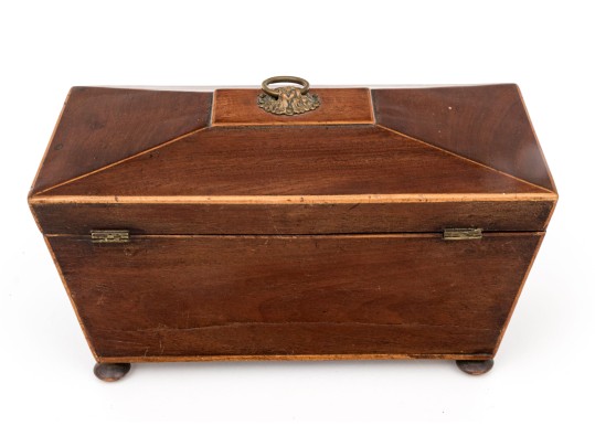 19th Century Casque Form Tea Caddy