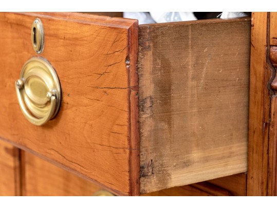 American Federal Cherry Tall Chest Probably Pennsylvania, Ca. 1760-80