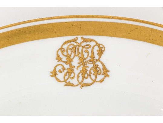 Set Of Sixteen Mintons For Tiffany & Co. Gilded Age Service Plates 
