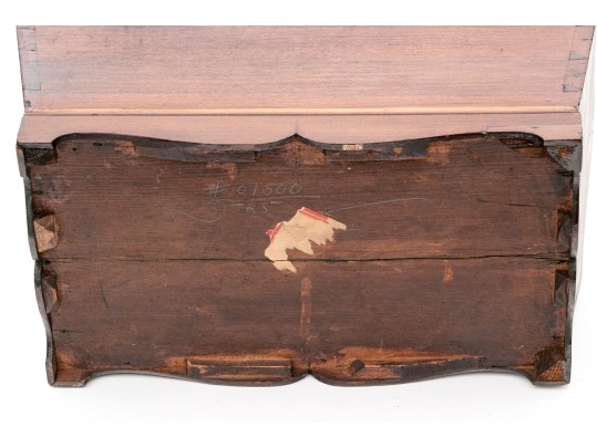 Pennsylvania Cherry Heart-Motif Cutlery Box, First Half 19th Century