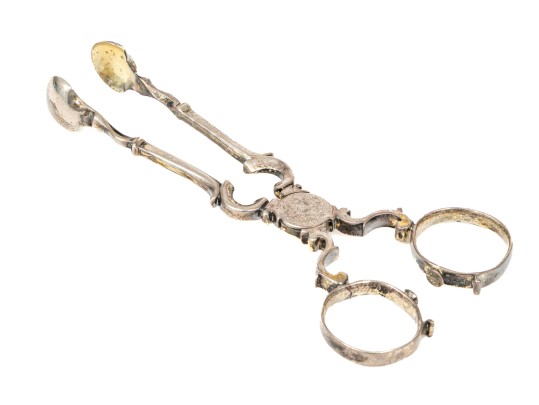 Pair Of 18th Century Silver Sugar Nips
