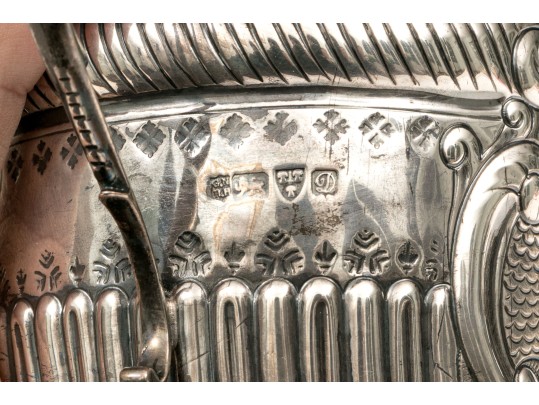 Antique English George Nathan & Ridley Hayes Sterling Silver Twin Handled Cup, 8.59 Ozt. 