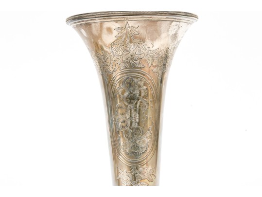 Gorham Sterling Silver Footed Beaker Vase, 19.91 Ozt. 