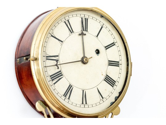 Massachusetts Mahogany Federal Banjo Clock, Ca. 1800-1820