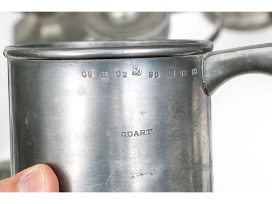 Twenty Pieces Of 19th And 20th C. Pewter