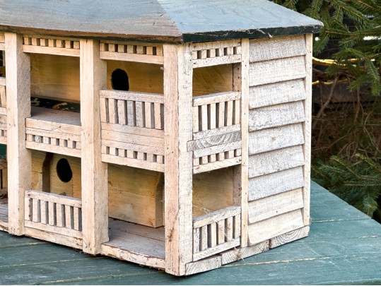 Vintage Hand-Painted Birdhouse