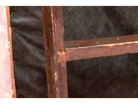 American Late Federal New England Upholstered Wingback Armchair, Ca. 1800-1820