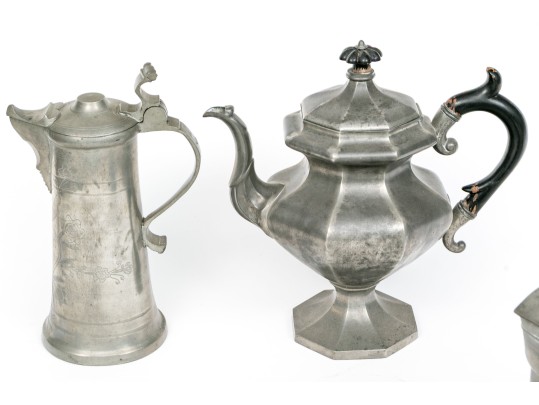Twenty Pieces Of 19th And 20th C. Pewter