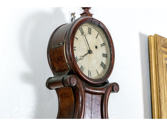 American Late Federal Lyre Clock, Probably Boston, Ca. 1825-35