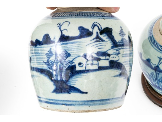 Two 19th C. Chinese Export Ginger Jars