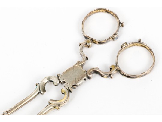 Pair Of 18th Century Silver Sugar Nips