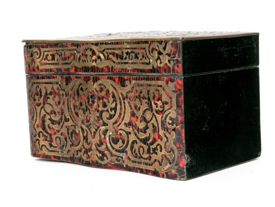 A Fine Louis XVI Boulle Work Tea Caddy, Ca. 1775-1795