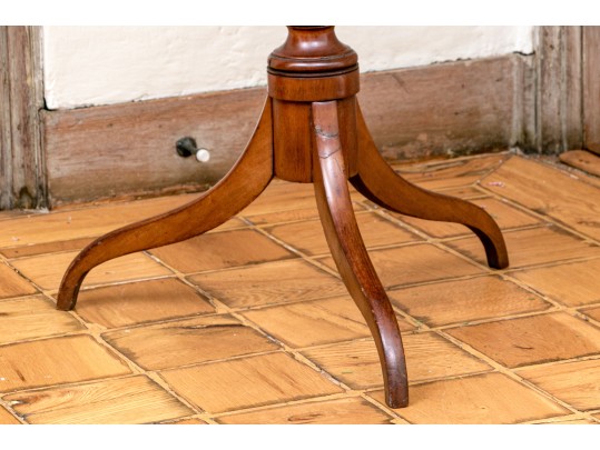 Connecticut Federal Cherry Tilt Top Spider Leg Candle Stand, Ca. 1790-1810