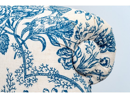 A Fine Pair Of Classic Antique Custom Upholstered Wingback Armchairs