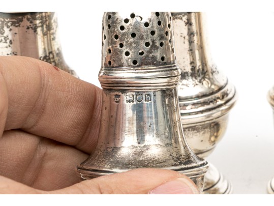 Collection Of Six Assorted Sterling Silver Casters, 8.95 Ozt.